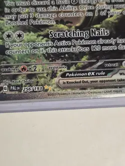 2023 POKEMON PAL EN-PALDEA EVOLVED #256 MEOWSCARADA EX MINT - Image 3