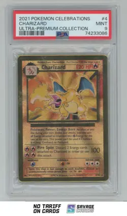 2021 Pokemon Celebrations Ultra Premium Collection Charizard PSA 9 #4/102 - Image 1