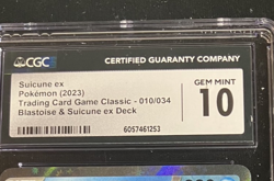 2023 Pokemon Classic Collection Suicune ex Blastoise & Deck #010/034 CGC 10 - Image 2