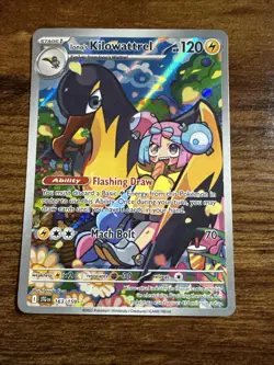 Pokemon TCG Iono's Kilowattrel Card Journey Together IR 163/159 - Image 1