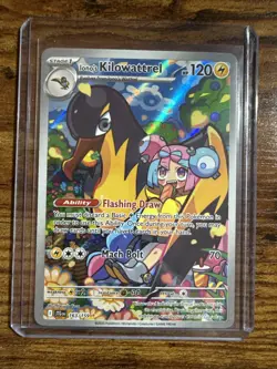 Pokemon TCG Iono's Kilowattrel Card Journey Together IR 163/159 - Image 3