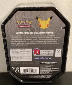 Pokemon TCG 25th Anniversary Celebrations Tin Dark Sylveon V New Factory Sealed - Image 4