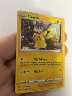 Pikachu SWSH234 Cosmos Holo Promo SWSH Black Star Pokemon Birthday Gift - Image 1