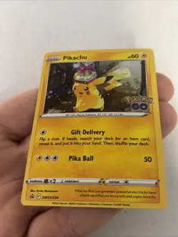Pikachu SWSH234 Cosmos Holo Promo SWSH Black Star Pokemon Birthday Gift - Image 3