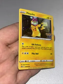 Pikachu SWSH234 Cosmos Holo Promo SWSH Black Star Pokemon Birthday Gift - Image 5