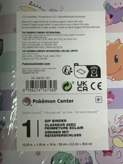 Sealed Pokemon Center We're Goomy Zip Binder 360 Card 9 Pocket Pokemon TCG - Image 2