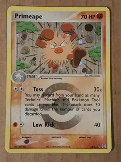 Pokemon Primeape 28/112 Rire Red Leaf Green Reverse Holo NM See Pictures - Image 1