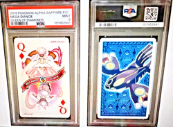 2015 POKEMON ALPHA SAPPHIRE PLAYING CARDS MEGA DIANCIE QUEEN OF DIAMONDS PSA 9 - Image 1