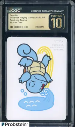 2025 Pokemon Japanese Taruka Playing Cards Picture Card Squirtle CGC 10 PRISTINE - Image 1