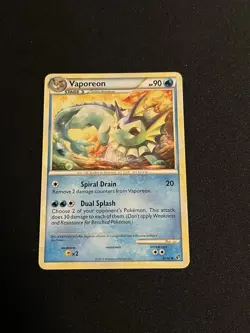 Pokemon TCG - Vaporeon 41/90 Undaunted Regular - LP - Image 1