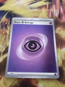NM Basic Psychic Energy SVE 005 Cosmos Holo Scarlet & Violet 151 Pokemon 2023 - Image 1