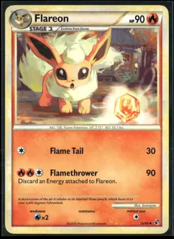 Pokemon - Flareon 26/90 Regular Undaunted LP - Image 1