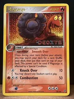 MAGCARGO 20/107 EX DEOXYS REVERSE HOLO STAMPED POKEMON TCG 2005 LP - Image 1