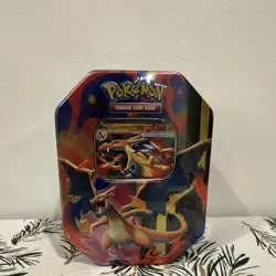 Pokemon Mega Charizard Y ex Tin 4 Booster Packs English Mega Evolution Series - Image 1