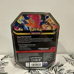 Pokemon Mega Charizard Y ex Tin 4 Booster Packs English Mega Evolution Series - Image 2
