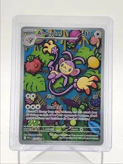 AMBIPOM 2025 POKEMON PHANTASMAL FLAMES ILLUSTRATION RARE B 107/094 Q5542 - Image 1