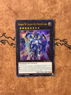 Number 90: Galaxy-Eyes Photon Lord BLC1-EN018 Ultra Rare YuGiOh NM - Image 1