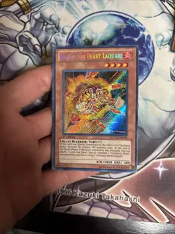 (AY) Yu-Gi-Oh Gladiator Beast Laquari LCGX-EN238 Secret Rare 1st Edition LP - Image 3