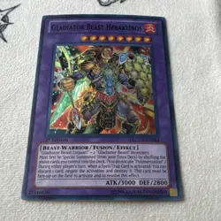 Yu-Gi-Oh! TCG Gladiator Beast Heraklinos LCGX-EN253 1st Edition Fusion Monster - Image 1