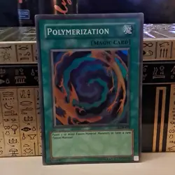 Yu-Gi-Oh! TCG Konami Polymerization LOB-059 NM Super Rare Holo - Image 1