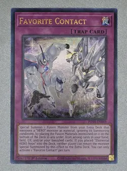 Yugioh 1x Favorite Contact POTE-EN069 Power of the Elements Ultra Rare 1st Ed NM - Image 1