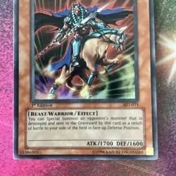 Yugioh MISPRINT NM Ghost Knight Of Jackal NO NAME AST-071 1st Edition Ultra - Image 4