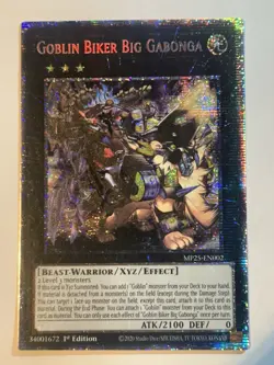 Goblin Biker Big Gabonga 1st Edition Starlight Rare Yu-Gi-Oh! MP25-EN002 - Image 1