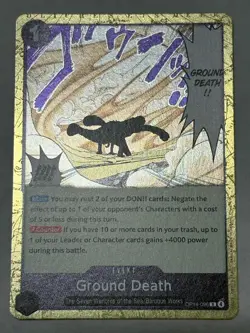 One Piece The Azure Sea's Seven - Ground Death - Rare Foil - OP14-096 - Image 1