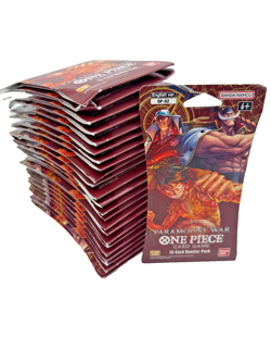 Lot of (25) One Piece TCG English OP-02 Paramount War Sleeved Booster Packs - Image 1