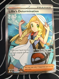 Pokemon Card Lillie's Determination 169/132 FULL Mega Evolution Ultra Rare NM - Image 1