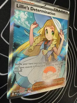 Pokemon Card Lillie's Determination 169/132 FULL Mega Evolution Ultra Rare NM - Image 3