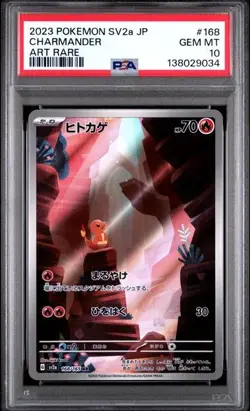PSA 10 Gem Mint Charmander 168/165 Sv2a: Pokemon Card 151 Holo (Japanese) - Image 1