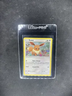 Eevee Pokemon Card Sun & Moon Black Star Promo #SM184 TCG Holo - Image 1