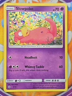 🔥Pokemon Cards Slowpoke 5/12 McDonald's Promo Holo 2018 Sleeved/ Protected 👍📈 - Image 1