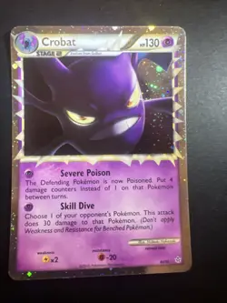 Pokemon Card Crobat 84/95 MINT PERFECT CARD Eng Rare Holo Foil - Image 2