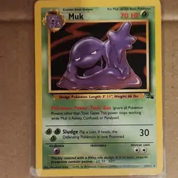 Pokemon Card Lot Fossil Muk 28/62 Holo Articuno 3/62 Holo Ditto 14/62 - 3 Cards - Image 2
