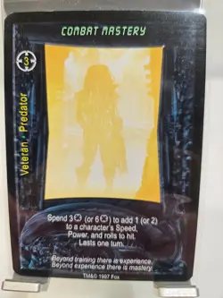 COMBAT MASTERY Aliens Predator CCG Rare Card Fox Premiere VTG 1997 - Image 1