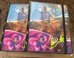 Lot (2) Disney Lorcana The First Chapter Villians 9 Pocket Binder 252 Cards Each - Image 1
