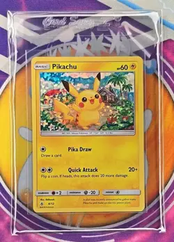 🔥Pikachu #4/12 Confetti Holo McDonald's Promo 2018 Pokemon TCG RARE Card👍📈 - Image 4