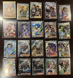 Pokemon TCG Full Art Holo Trainer Supporter Lot 20 Cards - Image 1