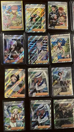 Pokemon TCG Full Art Holo Trainer Supporter Lot 20 Cards - Image 3