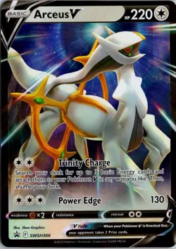 Arceus V Holo Promo SWSH: Sword & Shield Promo Cards SWSH306 NM - Image 1