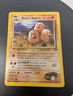 Brock's Dugtrio 22/132 Gym Challenge Rare Pokemon Card - Image 4