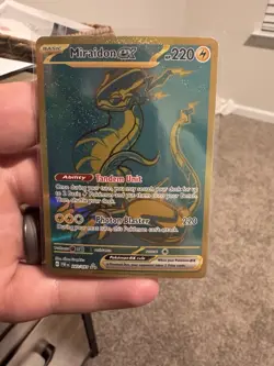 Pokemon TCG Miraidon EX Card SV Paldean Fates, Gold Hyper Rare, Card 243/091 - Image 3