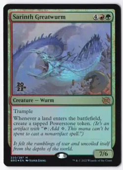 Sarinth Greatwurm Foil M Prerelease Cards 220 NM - Image 1