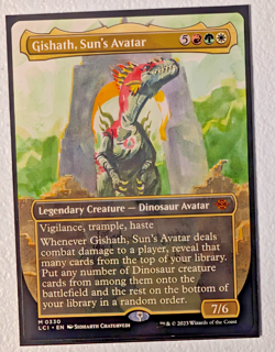 MTG - Custom Commander Deck - Gishath, Sun's Avatar - Dinosaurs -Red/Green/White - Image 1