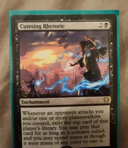 1x Cunning Rhetoric - Commander: Outlaws of Thunder Junction NM *ACTUAL PHOTO* - Image 1