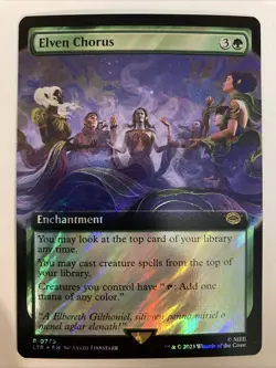 Elven Chorus Extended Art Surge Foil The Lord of the Rings MTG LTR 0775 - Image 1