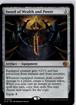 Sword of Wealth and Power Outlaws of Thunder Junction: the Big Score Regular NM - Image 1