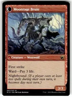 Brutal Cathar #7 (NM) Midnight Hunt MID Magic MTG - Image 2